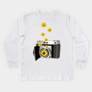 Sunflower cam Kids Long Sleeve T-Shirt